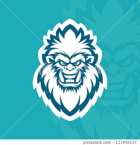 Yeti mascot esport logo vector Yeti mascot esport logo vector 121450117