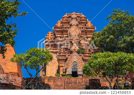 ancient Po Nagar Cham Towers in Nha Trang in Vietnam. Historical ruins 121450853
