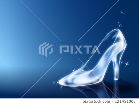 玻璃鞋背景高跟鞋灰姑娘透明美麗 玻璃鞋背景高跟鞋灰姑娘透明美麗 121451005