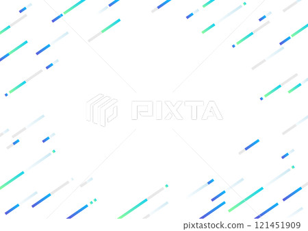 對角線幾何背景設計藍色和綠色 121451909