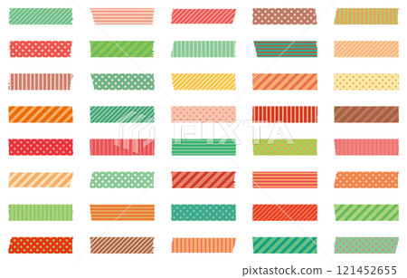 Christmas color colorful masking set 121452655