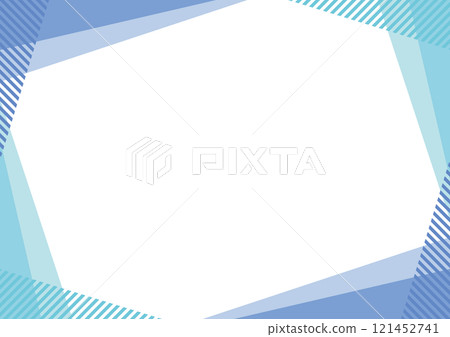 Geometric frame, blue, light blue, stripes, simple Geometric frame, blue, light blue, stripes, simple 121452741