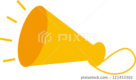 簡單的擴音器圖標 簡單的擴音器圖標 121453302