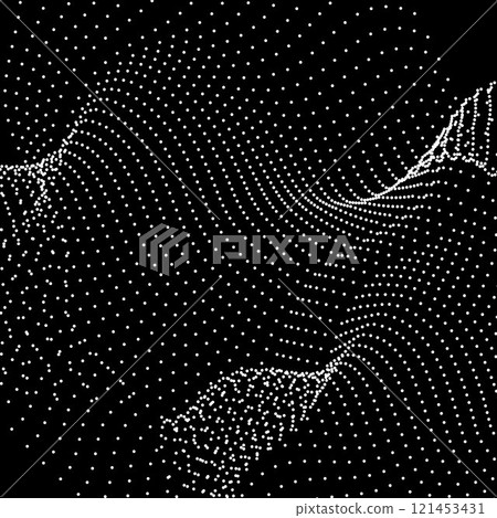 circular halftone dots vector background 121453431