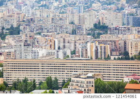 Beautiful view of Tbilisi, Saburtalo and Vake districts 121454061