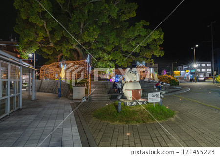 Illuminations at the north exit of JR Iwata Station (Shizuoka Prefecture) 121455223