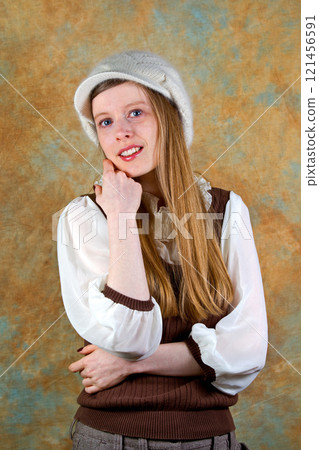 Blonde girl 121456591