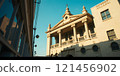 old church in the french city 121456902