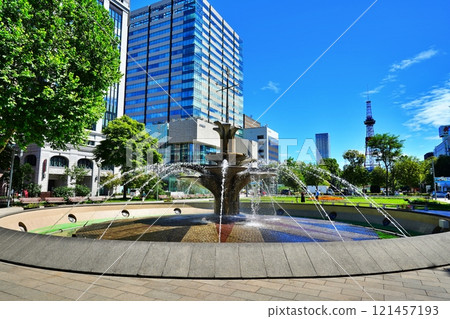 北海道札幌大通公園夏日風景 121457193