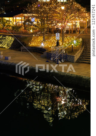 閃閃發光的冬季燈飾 121457241