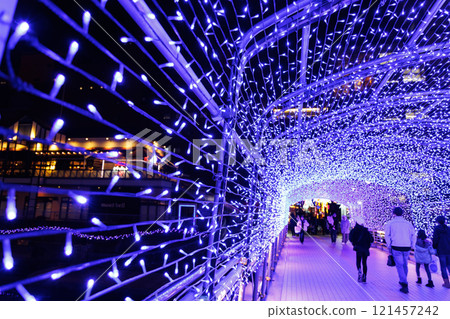 閃閃發光的冬季燈飾 閃閃發光的冬季燈飾 121457242