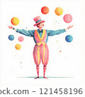 Circus Clown 121458196