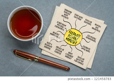 Natural healing considers the whole person-body, mind, and spirit, focusing on restoring balance and harmony, mind map infographics sketch. 121458783