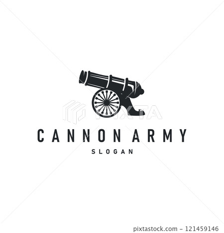 simple military cannon logo design army weapon template illustration symbol simple military cannon logo design army weapon template illustration symbol 121459146