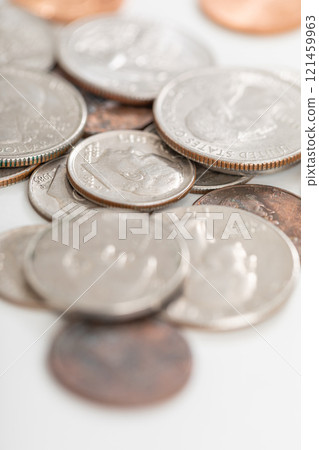 US dollar coins 121459963