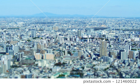 Cityscape seen from the observation deck - Tilt shift 121460022