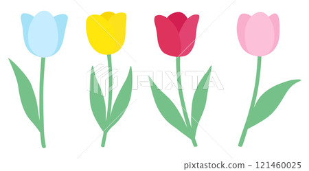 可愛的鬱金香向量圖 可愛的鬱金香向量圖 121460025