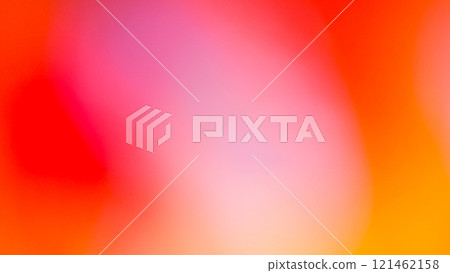 Vivid Radiance. A striking blend of fiery reds and pinks fading into orange and yellow, creating a bold and energetic abstract. 121462158