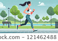 跑步的女人 121462488