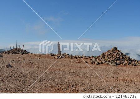 The summit of the mountain 121463732