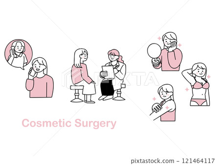 去整容手術的女性插畫集 121464117