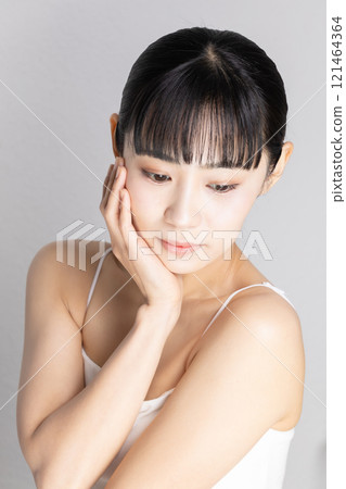 女人的皮膚護理形象 女人的皮膚護理形象 121464364