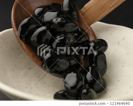 Black beans boiled beans Black beans boiled beans 121464640