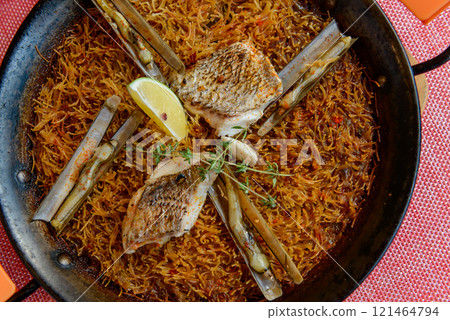 Paella, Paella, Fideuá, Pasta Paella, Pasta Paella, Spanish Cuisine 121464794