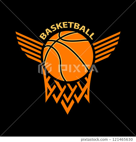 basketball wing logo design vector basketball wing logo design vector 121465630