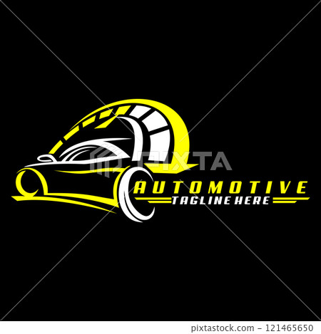 automotive sport car meter logo design vector 121465650