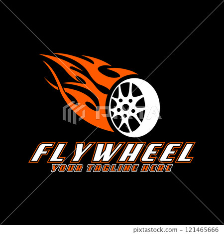 auto flywheel sport racing logo design vector 121465666