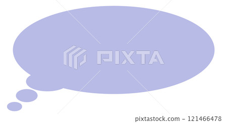 Simple oval thought bubble 1 (blue, no line drawing) Simple oval thought bubble 1 (blue, no line drawing) 121466478