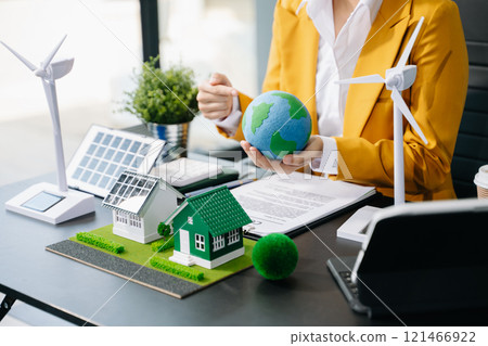 Business planning hand using laptop for working technology and business Net zero and carbon neutral concept.NET ZERO Business planning hand using laptop for working technology and business Net zero and carbon neutral concept.NET ZERO 121466922