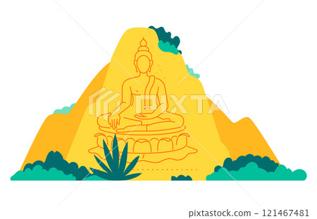 Khao Chi Chan - modern flat design style single isolated image Khao Chi Chan - modern flat design style single isolated image 121467481