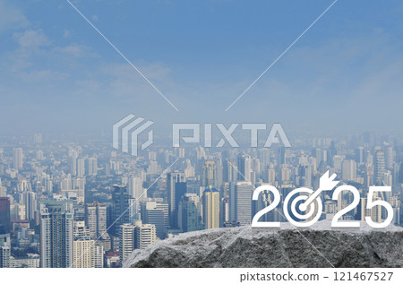 Business happy new year 2025 success concept 121467527
