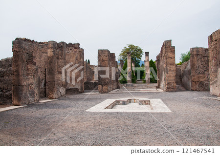 Pompeii ruins scenery Pompeii ruins scenery 121467541