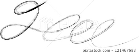 Spiral and swirl brush strokes. Design decoration Spiral and swirl brush strokes. Design decoration 121467688