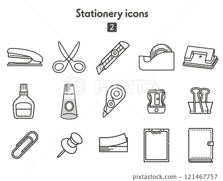 Stationery icon collection 2 121467757