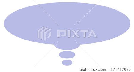Simple oval thought bubble 2 (blue, no line drawing) Simple oval thought bubble 2 (blue, no line drawing) 121467952