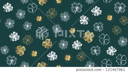 clover, pattern, vector 121467961
