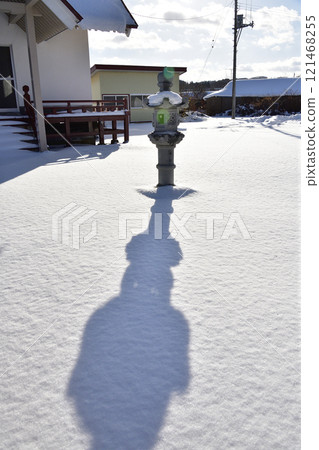 拍攝北海道八雲町東野市東野惠比壽神社境內的冬季風景 拍攝北海道八雲町東野市東野惠比壽神社境內的冬季風景 121468255