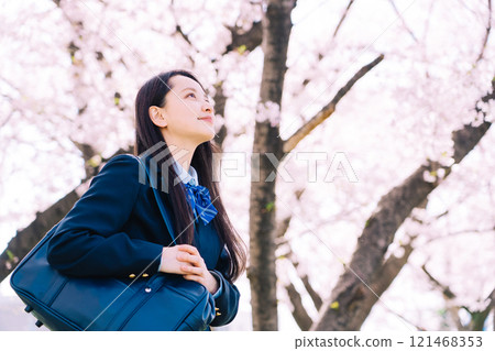 Sakura and school girls Sakura and school girls 121468353