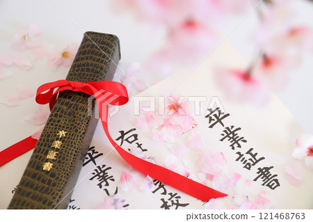 畢業證書畢業典禮形象 121468763