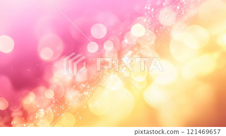 Pink and yellow light blur effect 121469657