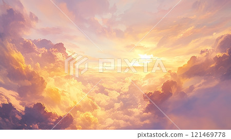 美麗的雲彩和天空 121469778