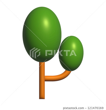 3D tree cartoon isolated background for nature, environment, decoration, element, poster, media and illustration 3D tree cartoon isolated background for nature, environment, decoration, element, poster, media and illustration 121470169