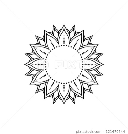 Minimalistic mandala design Minimalistic mandala design 121470344
