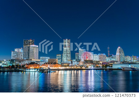"Kanagawa Prefecture" Minato Mirai night view from Osanbashi Pier 121470373