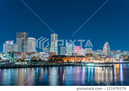 "Kanagawa Prefecture" Minato Mirai night view from Osanbashi Pier 121470379