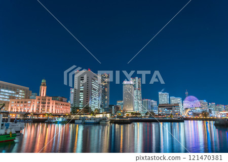 "Kanagawa Prefecture" Minato Mirai night view from Osanbashi Pier 121470381